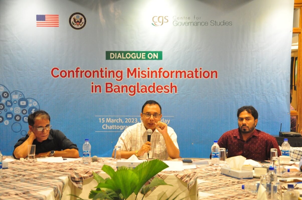 CGS hosts dialogue on confronting misinformation in Chattogram